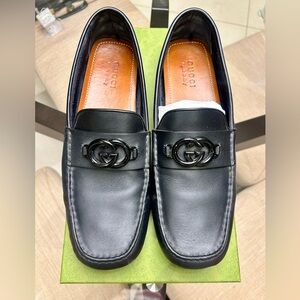 Gucci Interlocking G Leather Drivers $300